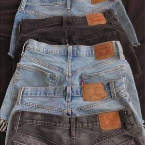 Bunch of Levi’s denim shorts available!!